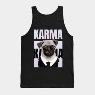 Cute Funny Pug Puppy Dog Lover Karma Tank Top